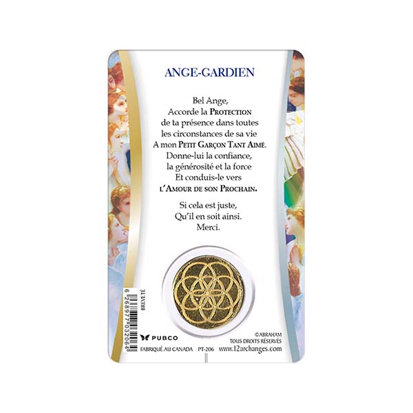 CARTE –PROTECTION –FR- ANGE GARDIEN - GARÇON