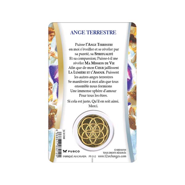 CARTE –PROTECTION –FR- INTUITION - ANGE TERRESTRE