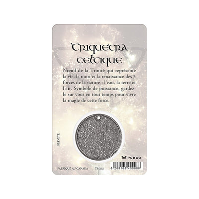 CARTE – TALISMAN – FR – AMULETTE TRIQUETRA - TRINITÉ